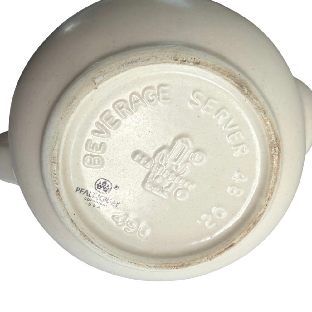 Vintage Pfaltzgraff beverage server 48 oz Remberence pattern with lid - Picture 3 of 15